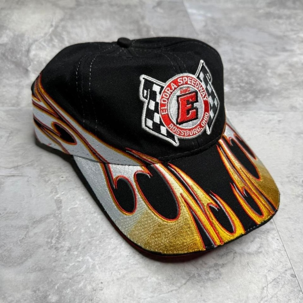 Eldora Speedway black & red racing cap deadstock